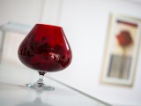 Wine glass with pot purri